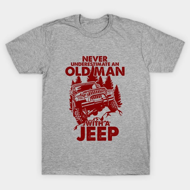 Jeep Retro Outdoor T-Shirt by Orlind